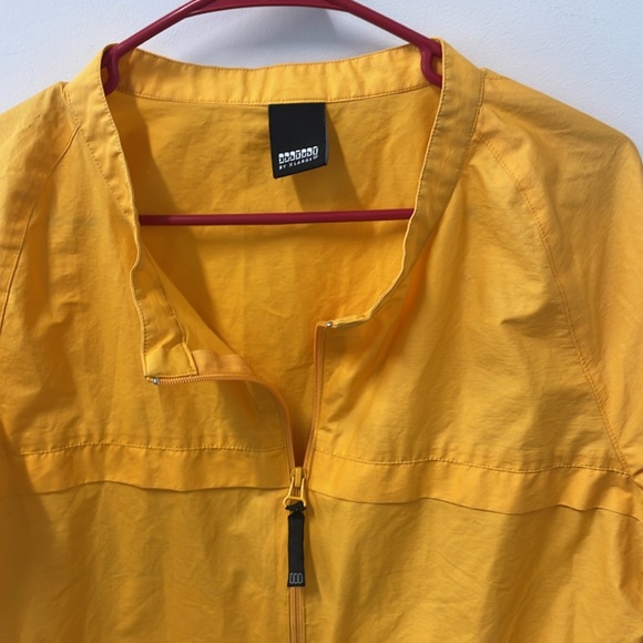 Bright yellow windbreaker jacket mini by X-Large size s - Picture 3 of 4